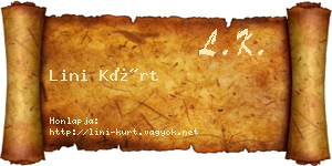 Lini Kürt névjegykártya